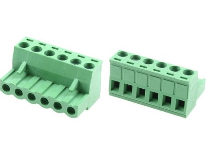 Svorkovnice násuvná 6P- část se svorkami, KF2EDGK-6P, RM=5,08mm