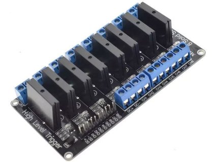 Modul relé SSR 8x, napájení 5V, spouštění nízkou úrovní /HY-M281/