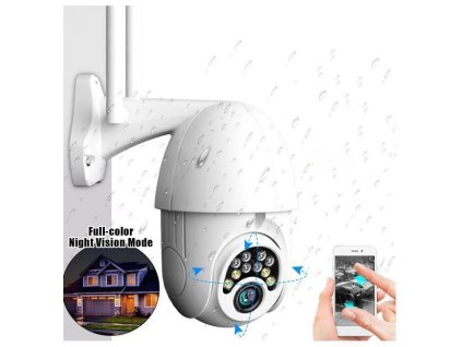 IP kamera V380PRO, WiFi CMOS 1080P venkovní, 5x zoom, rotující