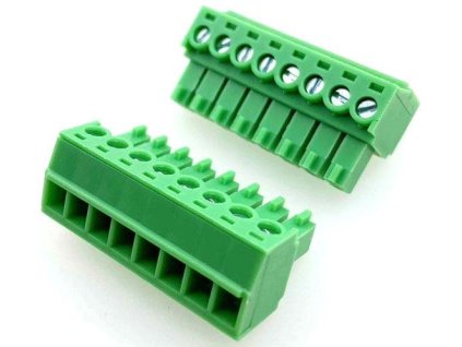 Svorkovnice násuvná 8P- část se svorkami, KF2EDGK-8P, RM=3,81mm