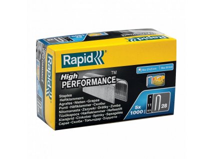 Spony Rapid č. 28, 11mm, DP 5x1000ks, krabička