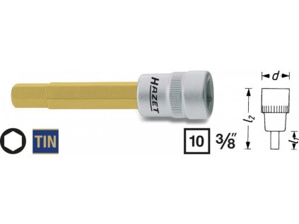 Hlavice s bitem HEX 3/8" S5 Hazet 8801-5 - HA039388
