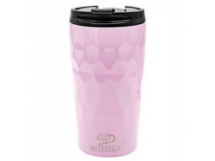 Hrnek termo nerez 380ml  MEYERHOFF DIAMOND růžová