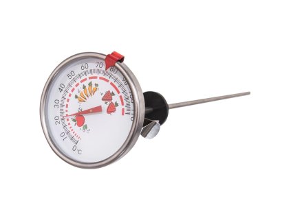 Teploměr zavařovací nerez ¤7,5cm, délka 28cm