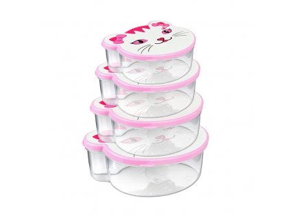 Dóza svačinová 4ks ZOO kočka