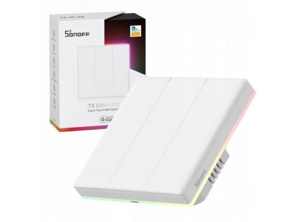 WiFi vypínač osvětlení Sonoff TX Ultimate T5-3C-86, 3 vodič.připojení