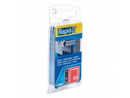 Spony Rapid č. 53, 6mm, nerez, 1080ks