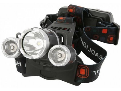 Čelovka Headlight H931, T6+2 XPE 300lm, 1200mAh, USB nabíjení