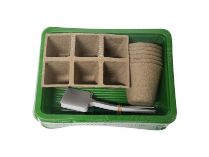 Minipařeniště s víkem 12 sazenic, 20x14,5x6cm