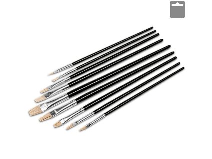 Sada plochých štětců 9ks