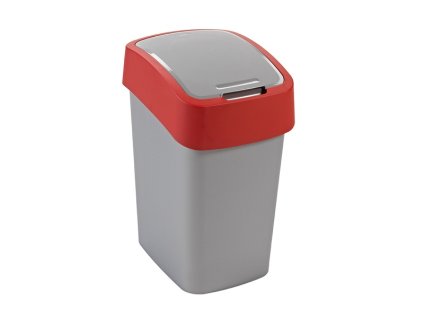 Koš odpadkový výklopný 25L  FLIPBIN stříbrná/červená
