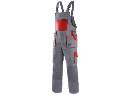Kalhoty s laclem CXS LUXY ROBIN, pánské, šedo-červené, vel. 68