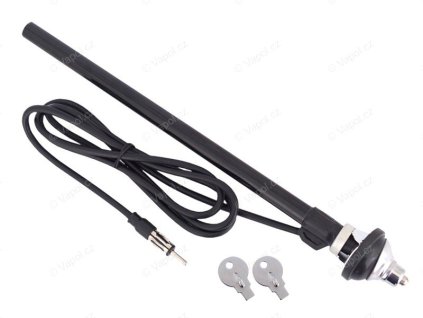 Anténa teleskopická do blatníku, chromovaná, Carmotion