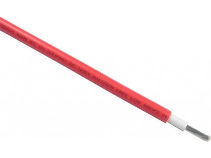 Solární kabel H1Z2Z2-K, 2,5mm2, 1500V, červený