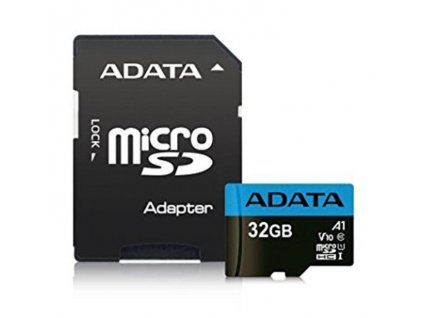 Paměťová karta ADATA micro SDHC 32GB UHS-I + adaptér