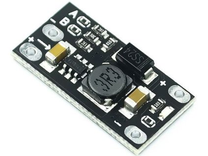 Napájecí modul, step-up měnič 3,7V/5-12VDC