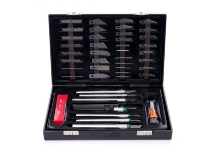 Sada modelářských řezacích nožů, 56ks KraftDele KD10595