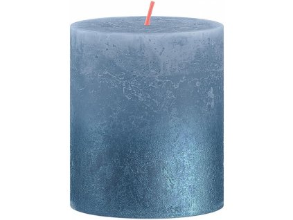 Svíčka válec bolsius Rustic Sunset Sky Blue+ Blue, 68x80mm