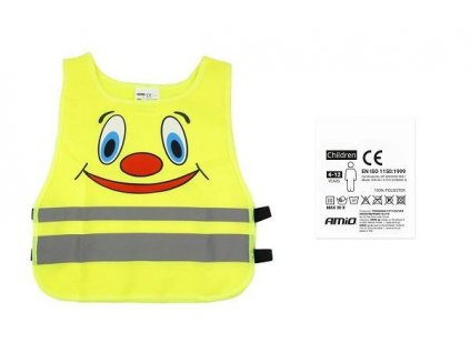 Dětská výstražná vesta žlutá SVK-04 certifikovaná