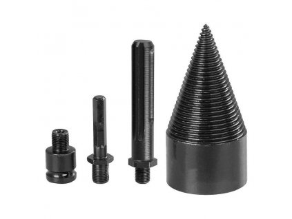 Trn, štípací klín kužel, 60mm, 3x adaptér, na dřevo