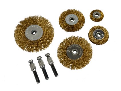 Sada vnějších drátěných kartáčů 5 ks - HT591002