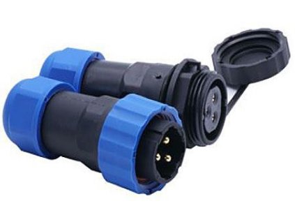 Konektor a zdířka SP/SD20-3P vodotěsný na kabel