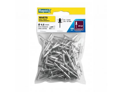 Nýty hliníkové Rapid 4,8x16 mm, 100 ks