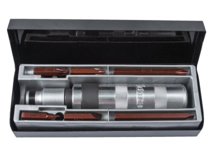 Úderový šroubovák s bity, 7 ks - HT251207