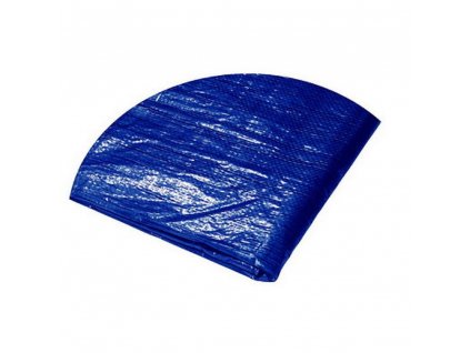 PE plachta zakrývací kulatá, modro-stříbrná, 120g/m2, 6-6,5m