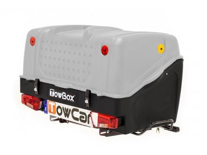 TowCar TowBox V1 pro psy, šedý, na tažné zařízení