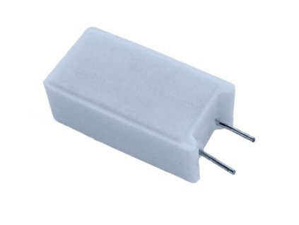 0,10R rezistor 5W drátový keramický radiální,  5%, 300ppm 350V