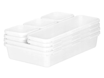 Modulární organizér do zásuvky 8 prvků - bílý