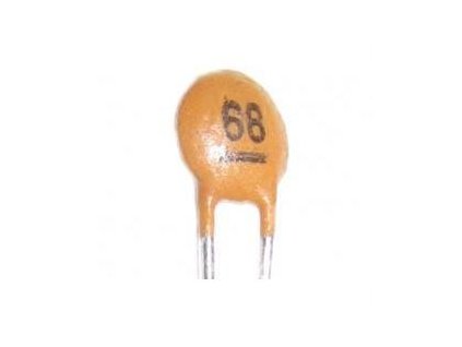 68pF/50V SUNTAN,RM=2,54, keramický kondenátor