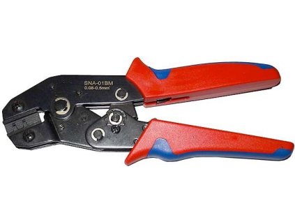 Kleště lisovací SNA-01BM na na dutinky a piny 0,08-0,5mm2
