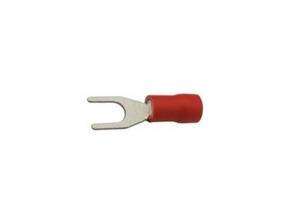 Vidlička kabelová 4,3mm červená (SVS 1,25-4)