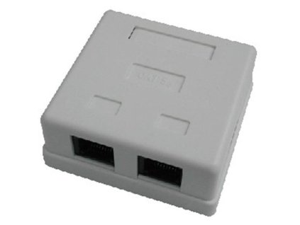 Síťová zásuvka 2xRJ45 na omítku Datacom