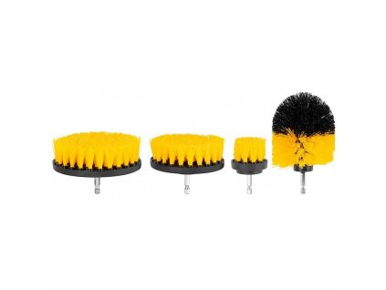 Kartáče pro vrtačku sada 4 dílná