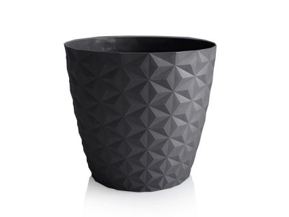 Květináč Crystal mat recyklovaný 30cm antracit