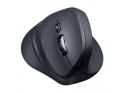 Powerton SHARK, myš bezdrátová, optická, USB, černá