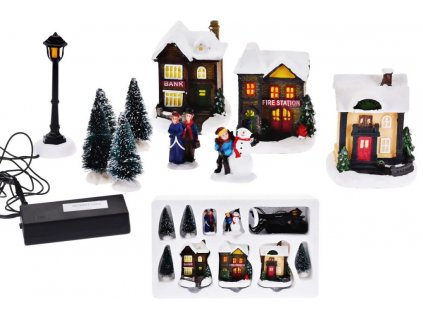 Vánoční dekorace figurky LED osvětlení