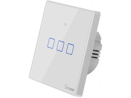 Dálkově ovládaný vypínač Sonoff T2EU3C-TX wifi+RF 433MHz 3kanálový