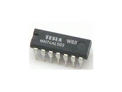 74ALS03 4x 2vstup NAND /MH74ALS03,MH54ALS03/, DIL14 /7403/