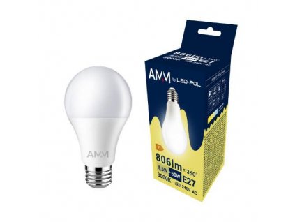 Žárovka AMM-E27-A60-8,5W-WW