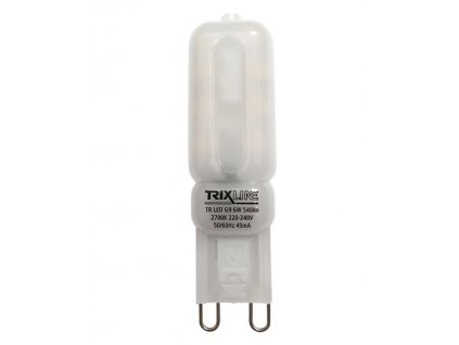 Žárovka LED G9 6W, Trixline, 540lm, teplá bílá