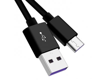Kabel USB 2.0 konektor USB A / USB-C , 1m černý super fast charging