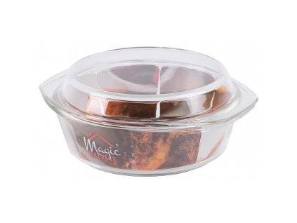 Zapékací mísa MagicHome, 2.5 lit, borosilikátové sklo, oválná