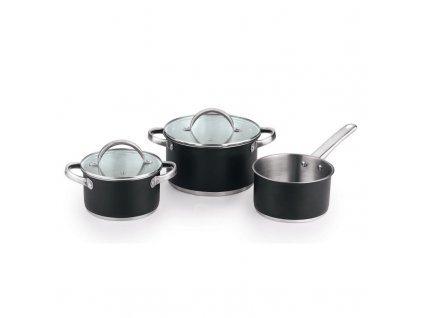Sada nádobí nerez 5 ks Ronda černá
