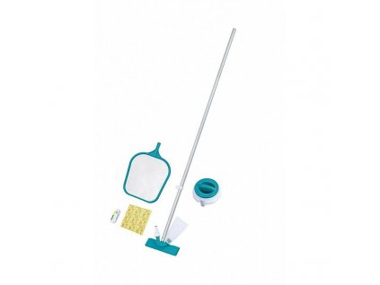 Souprava Bestway FlowClear, sběrač, síťka, tester, dávkovač, násada/tyč, sada na čištění a údržbu bazénu