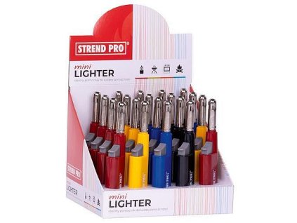 Zapalovač MINI, 4 barvy, sellbox 20 ks