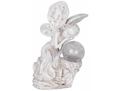 Solární lampa víla Š15xH12xV22cm, 1 LED, AA